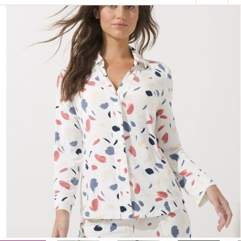 Soma Long Sleeve 2pc PJ Set Mixed Sz S/M